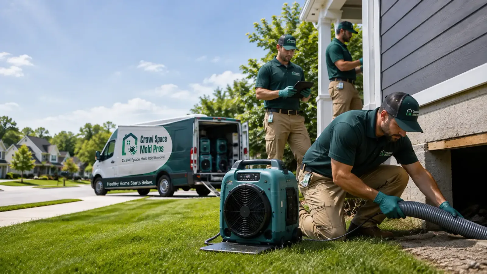 Crawl Space Mold Removal in Conklin, MI